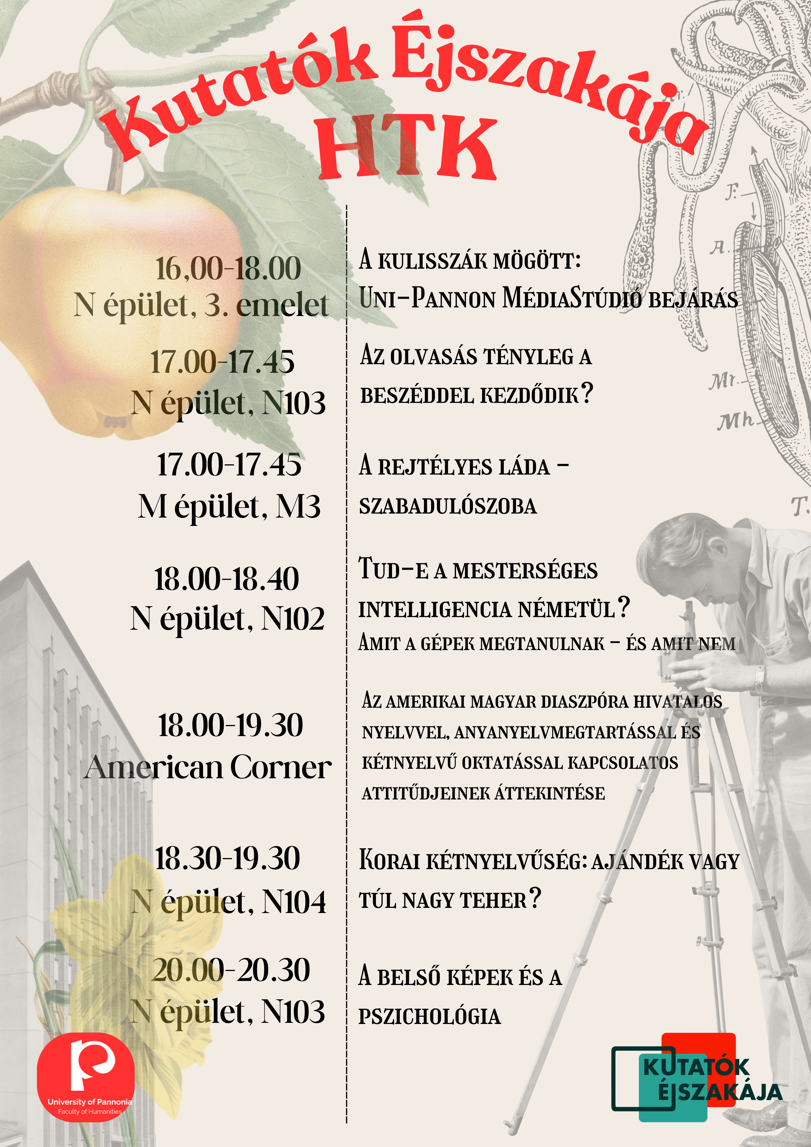 Kutatók Éjszakája a HTK-n
